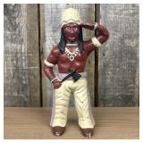 Cast Iron Native American Indian Chief Still Bank