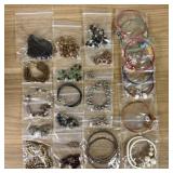 An Assortment of Fashion Jewelry Bracelets and Jew