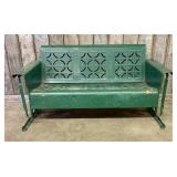 Mid-Century American Metal Porch Glider Attributed
