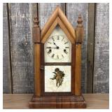 Ansonia Clock Co. Victorian Gothic Steeple Mantel