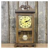 Vintage Elliott 36 Day Chiming Wood Mantel and Wal