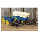 Two Horse-Drawn Wagons Attributed to Kenton 3"X13"