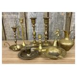 Collection of Ten Assorted Vintage Brass Decorativ