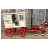Horse-Drawn Fresh Milk Delivery Wagon Toy in the S