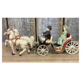 Vintage Horse-Drawn Phaeton-Style Carriage with Tw