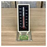 Vintage John Deere Advertising Desk Thermometer wi