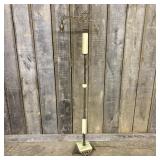 Art Deco Cast Metal Bridge-Arm Floor Lamp with Mar