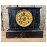 Ansonia Clock Co. Enameled Cast Iron Mantel Clock,