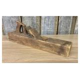 Antique 19th Century Wooden Jointer Plane with Ste