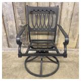 Cast Aluminum Swivel Rocker Patio Armchair with In