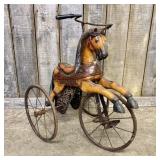 Antique Horse Velocipede Tricycle in the French St