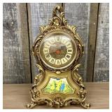 Vintage Rococo Revival Style Gold-Toned Mantel Clo