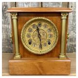 Sessions 8-Day Architectural Style Wooden Mantel C
