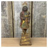 Old Honesty Cigar Advertising Cast Iron Indian Sti