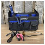 Kobalt 15-inch Tool Tote and Assortment of Hand To