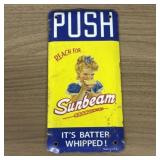 Vintage Sunbeam Bread Lithographed Metal Advertisi