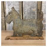Vintage Cast Iron Scottish Terrier Dog Boot Scrape