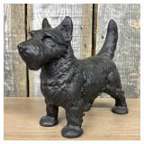 Cast Iron Scottish Terrier Figural Doorstop 4"X10"