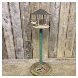 Weathered Cast Iron and Metal Gazebo Style Standin