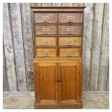 Antique Stolzenberg Quarter Sawn Oak Modular Filin