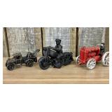 Three Vintage Transportation Toys Including a Trac