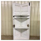 Upcycled Architectural Salvage Painted Wood Corner