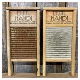 A Pair of Vintage Dubl Handi Travel-Sized Washboar