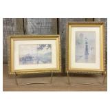 A Pair of Paul Sawyier Art Prints, Covered Bridge