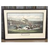 H. Alken, The Winning Post, Framed Hand-Colored Sp