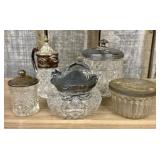 A Collection of Five Antique and Vintage Cut and P