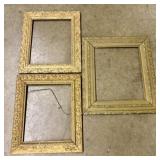 Set of Three Antique Victorian Style Gilded Wood a