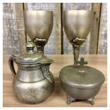 Four American and Contemporary Silver-Plated Table