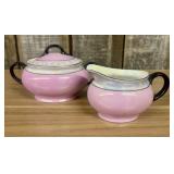 A Pair of Aich Czechoslovakia Art Deco Porcelain L