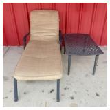 Two-Piece Metal Outdoor Patio Set Including Adjust