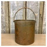 19th Century Brass Scale Bucket Measure with Suspe