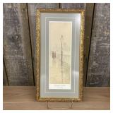 Paul Sawyier, Loverï¿½s Rain, Limited Edition Framed