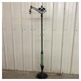 Art Deco Cast Metal Bridge Arm Floor Lamp with Ura