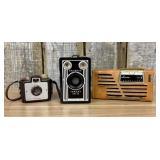 A Trio of Vintage Items Including Kodak Brownie Ta