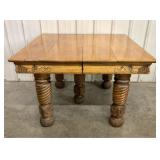 American Victorian Quartersawn Oak Extension Dinin