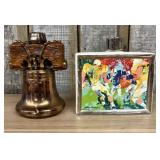 Two Ceramic Commemorative Decanters Including LeRo