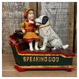 Speaking Dog Mechanical Bank Reproduction