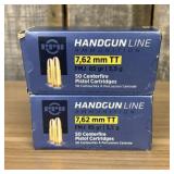 A Pair of Boxes of Prvi Partizan Handgun Line 7.62