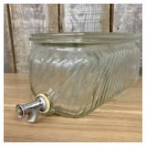 Vintage Pressed Glass Refrigerator Water Dispenser