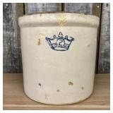 Robinson Ransbottom Pottery Co. Two-Gallon Blue Cr