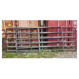 A Collection of Tubular Steel Livestock Corral Pan