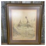 Paul Sawyier, The Hemp Breaker, Framed Print