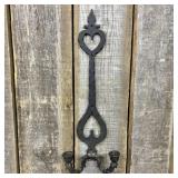 A Gothic Revival Style Cast Iron Two Arm Wall Scon