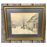 Paul Sawyier Capitol in Winter Framed Print