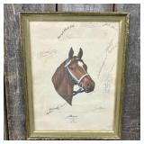 Framed Secretariat 1973 Triple Crown Commemorative