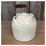 American Stoneware Harvest Jug with Molded Foliate